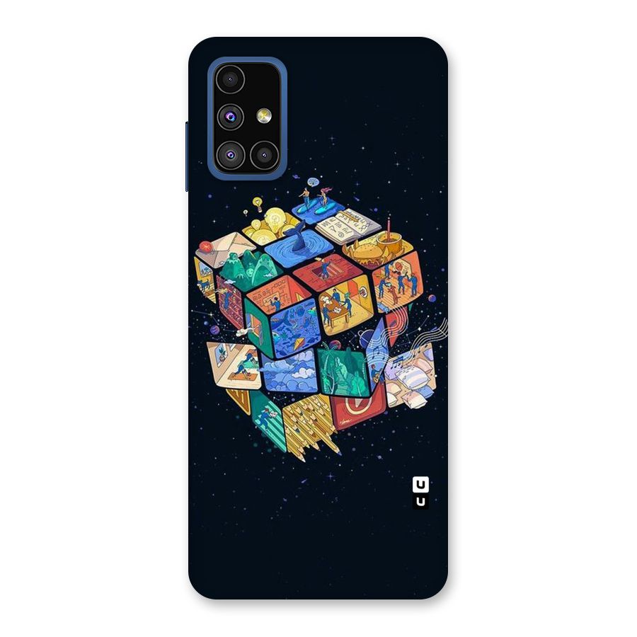 Coloured Rubic Back Case for Galaxy M51