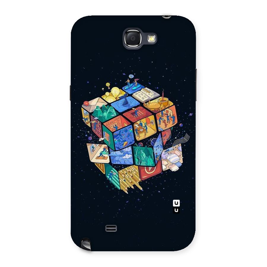 Coloured Rubic Back Case for Galaxy Note 2