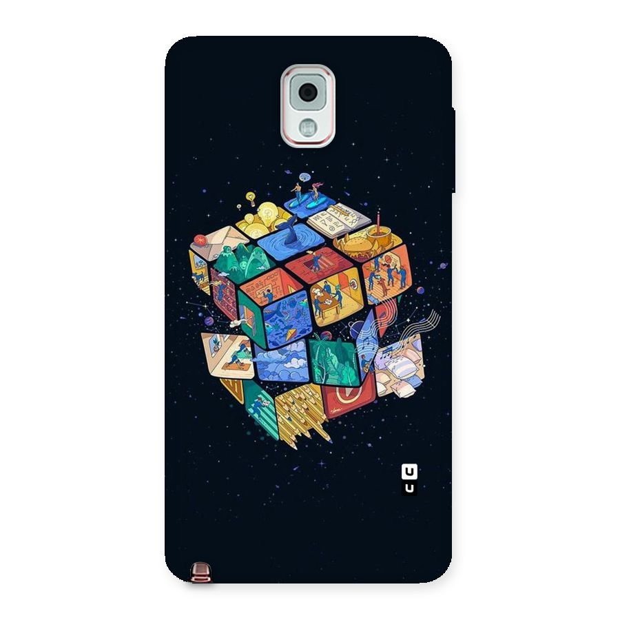 Coloured Rubic Back Case for Galaxy Note 3