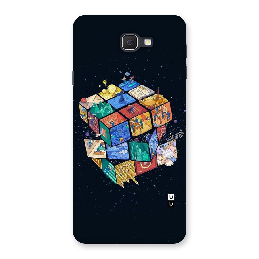Coloured Rubic Back Case for Galaxy On7 2016