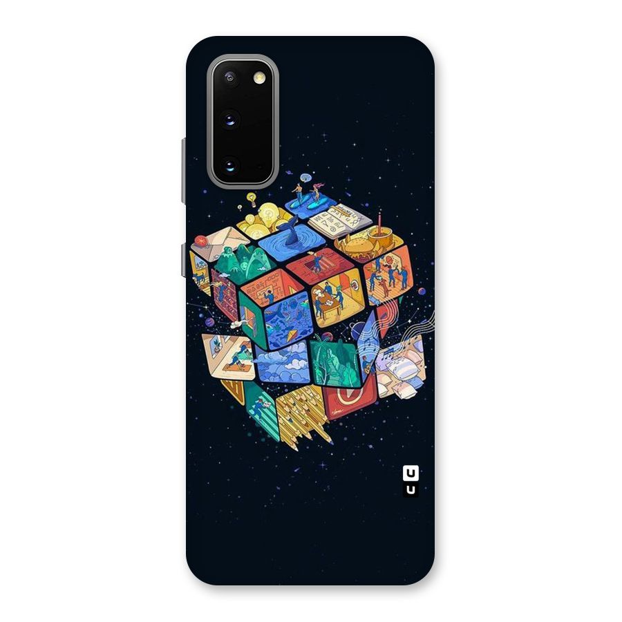 Coloured Rubic Back Case for Galaxy S20