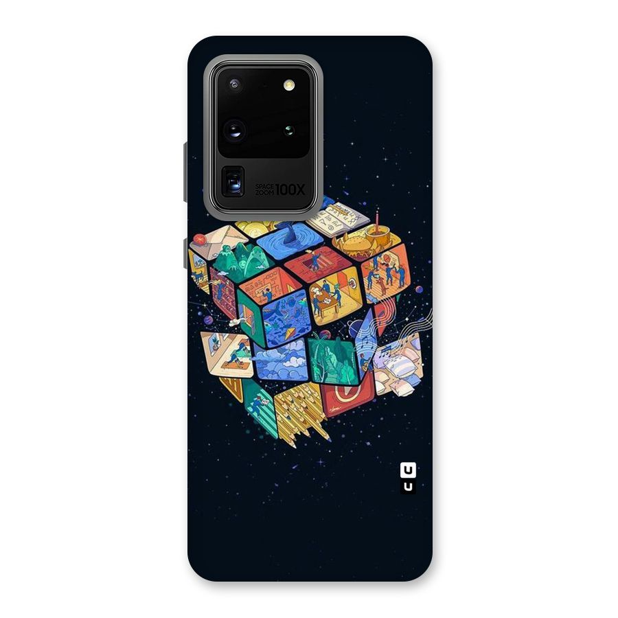 Coloured Rubic Back Case for Galaxy S20 Ultra
