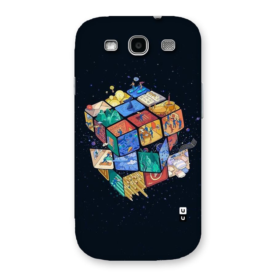 Coloured Rubic Back Case for Galaxy S3