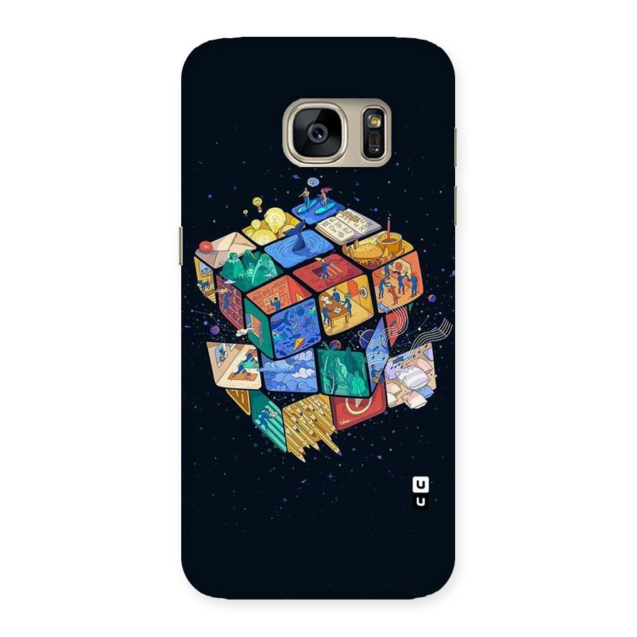 Coloured Rubic Back Case for Galaxy S7