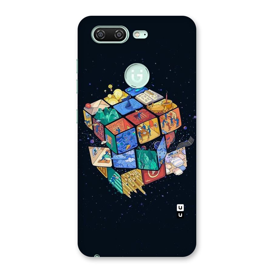 Coloured Rubic Back Case for Gionee S10