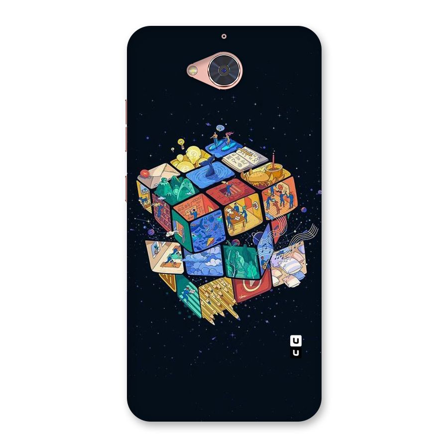 Coloured Rubic Back Case for Gionee S6 Pro
