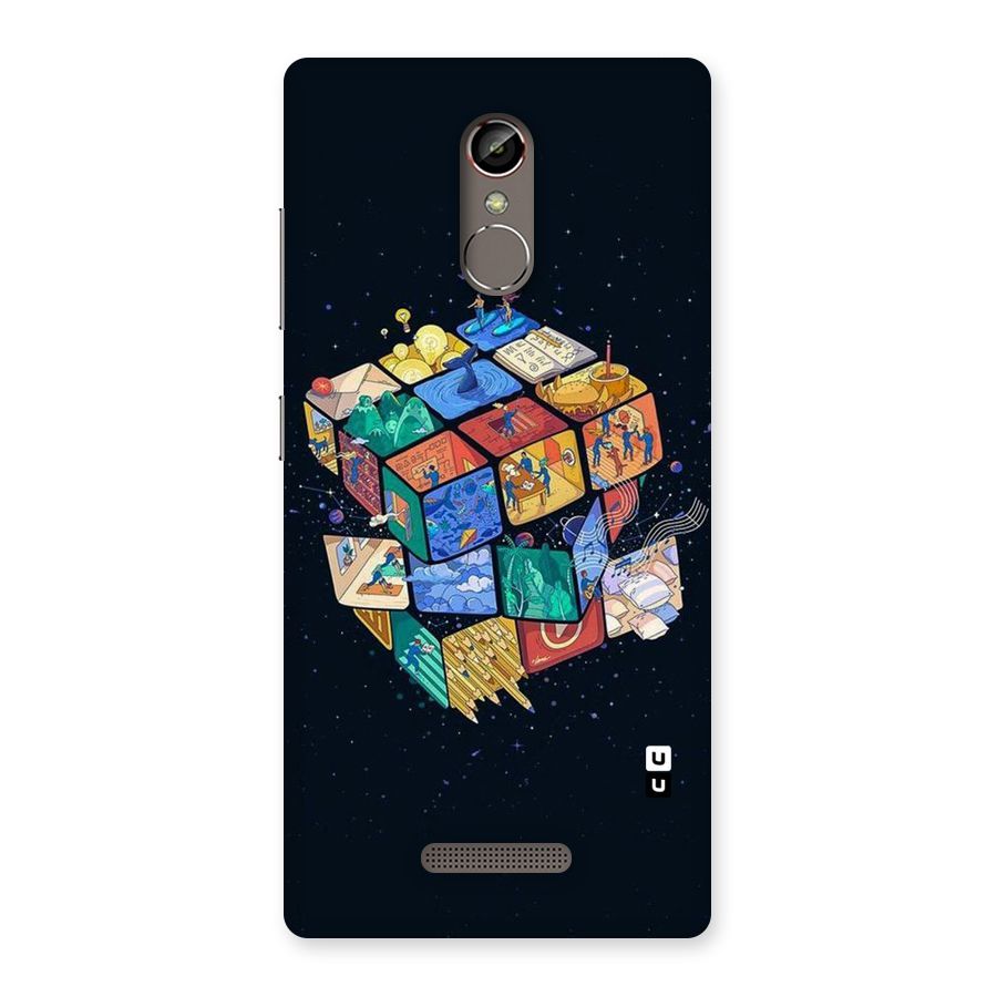 Coloured Rubic Back Case for Gionee S6s