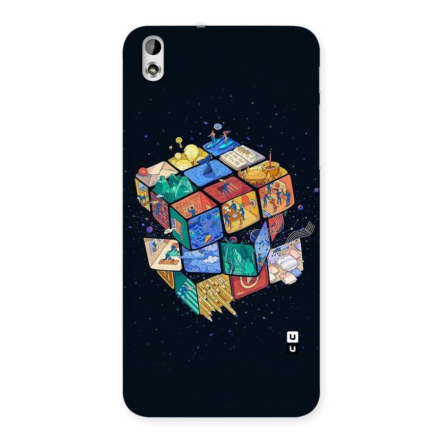 Coloured Rubic Back Case for HTC Desire 816g
