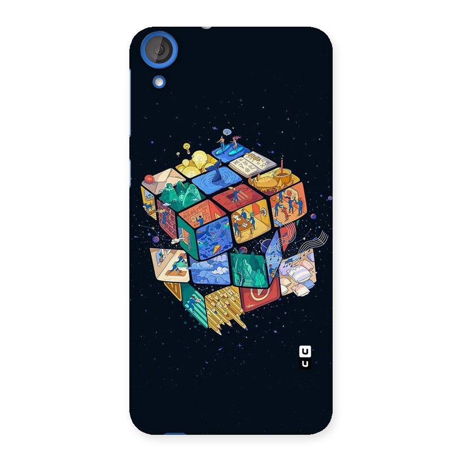 Coloured Rubic Back Case for HTC Desire 820