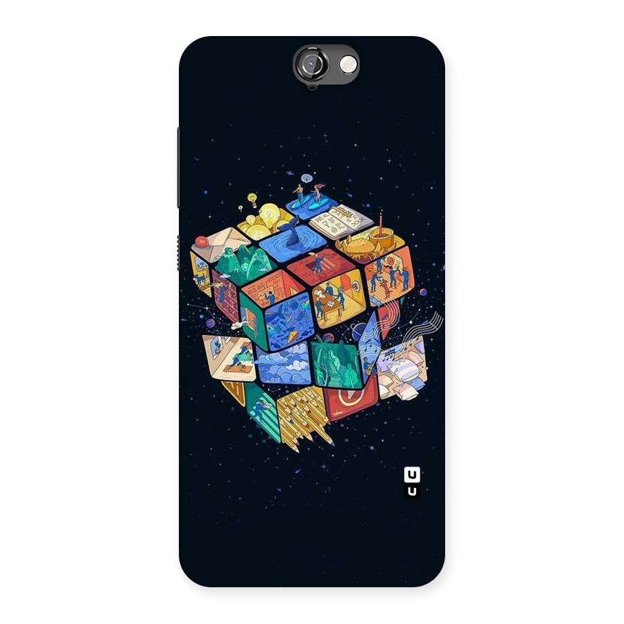 Coloured Rubic Back Case for HTC One A9