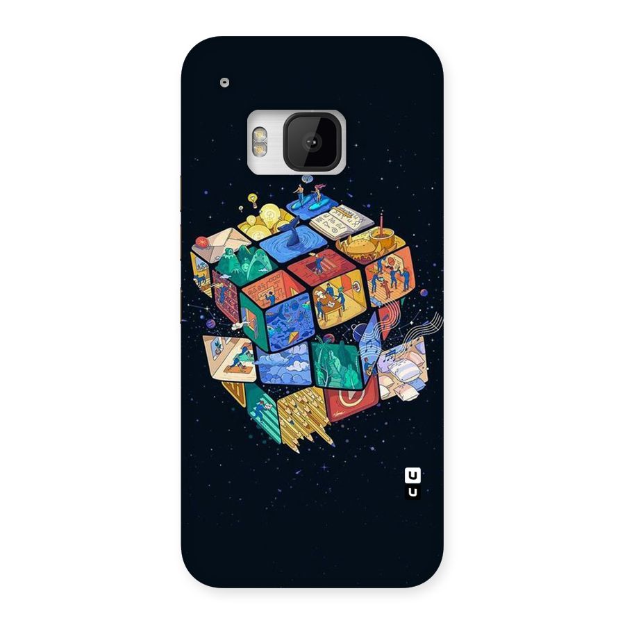 Coloured Rubic Back Case for HTC One M9