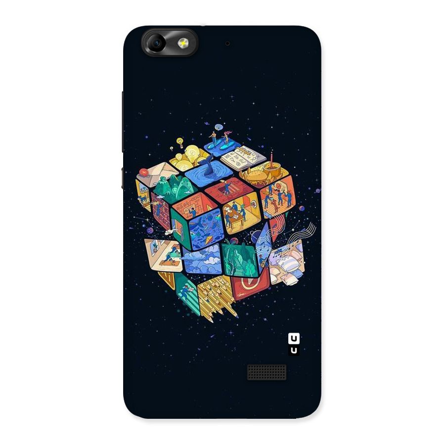 Coloured Rubic Back Case for Honor 4C