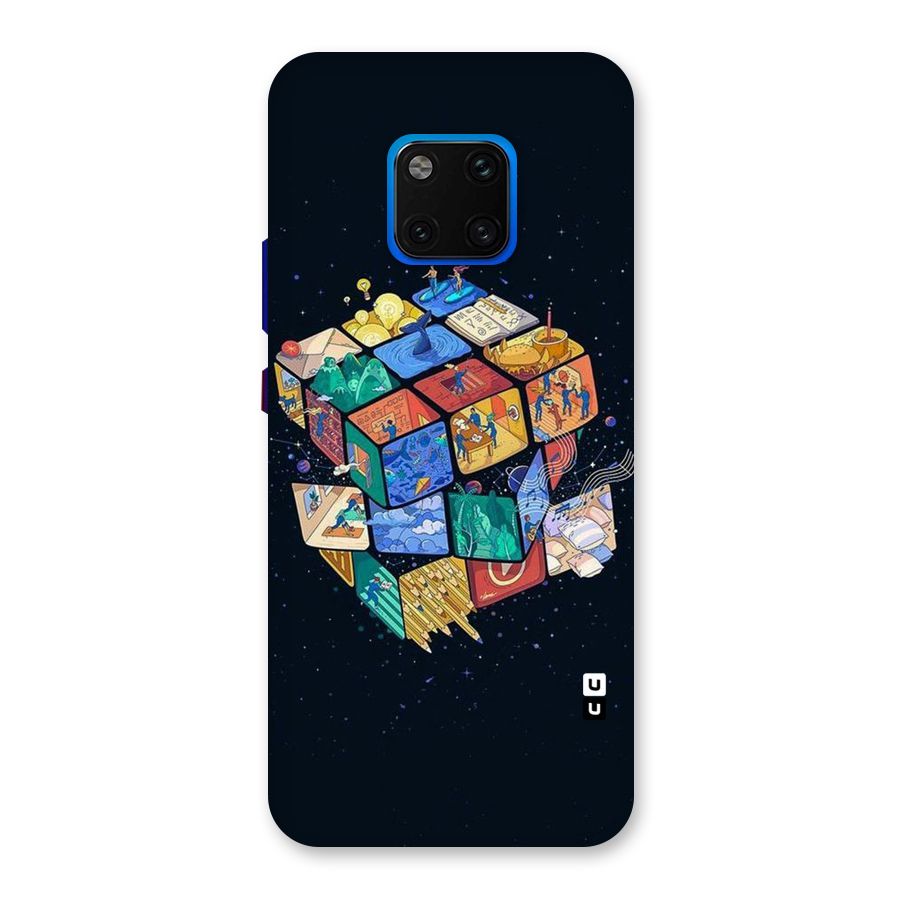 Coloured Rubic Back Case for Huawei Mate 20 Pro