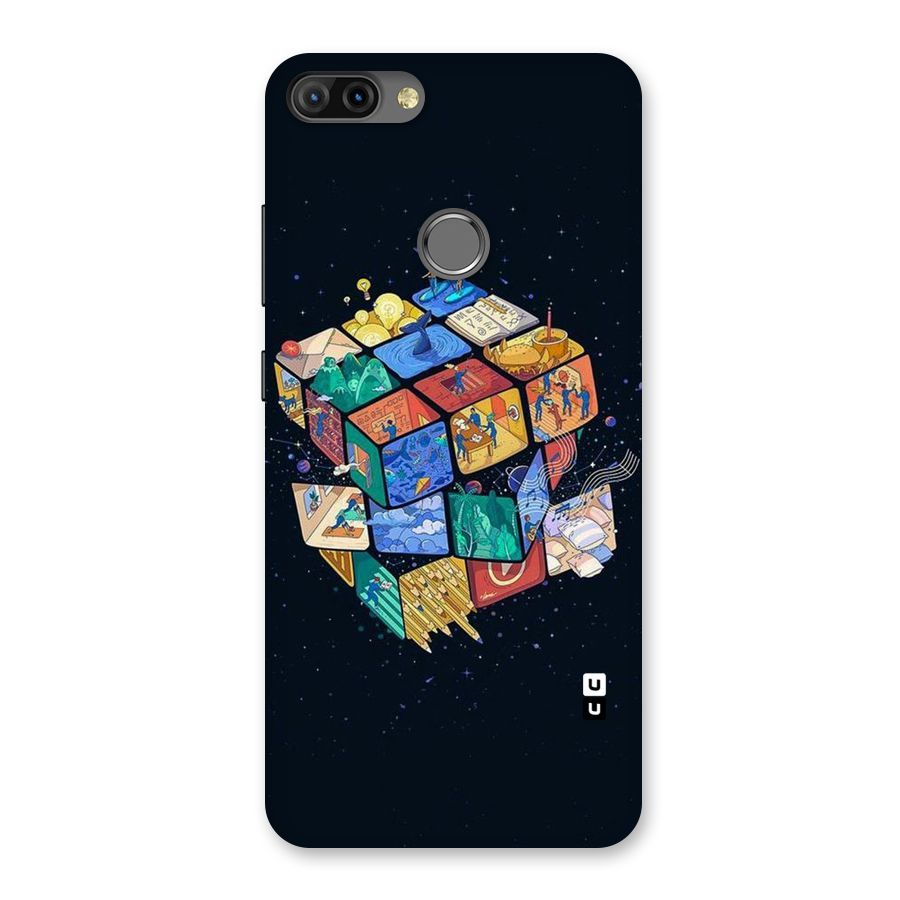 Coloured Rubic Back Case for Infinix Hot 6 Pro