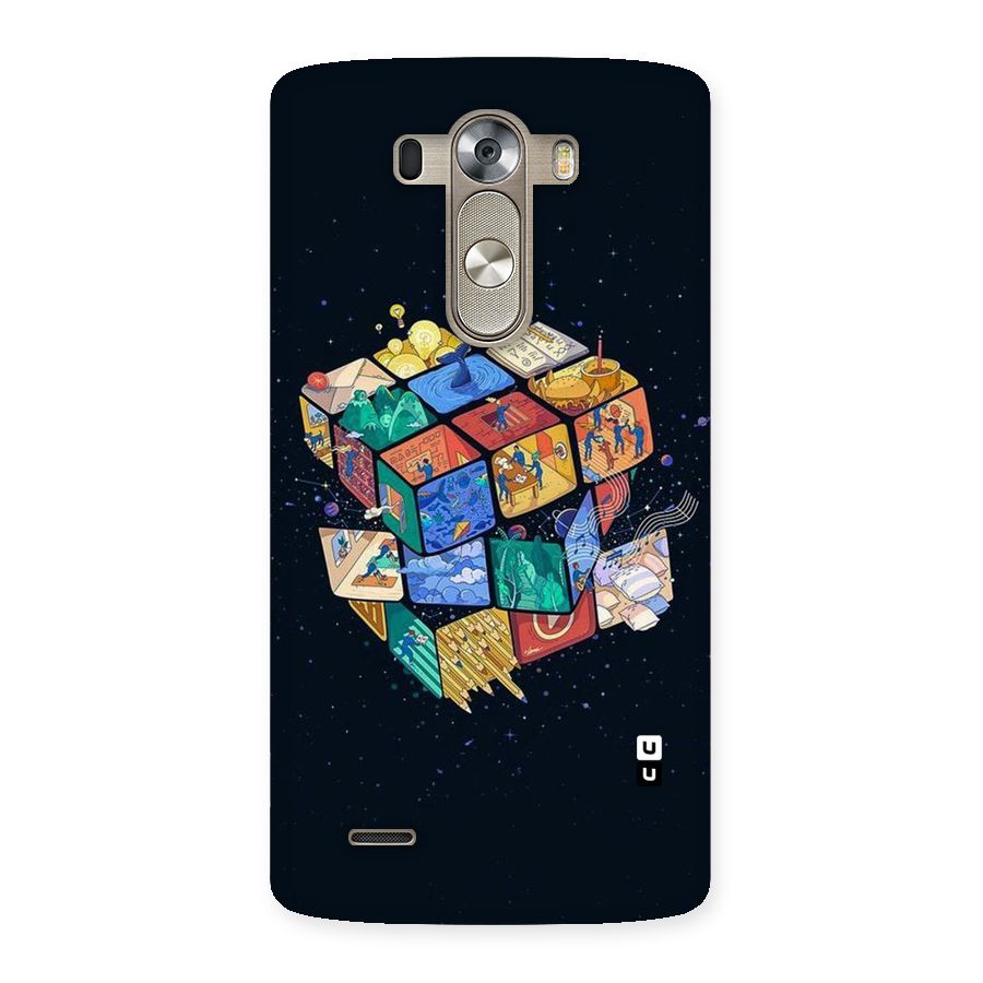 Coloured Rubic Back Case for LG G3