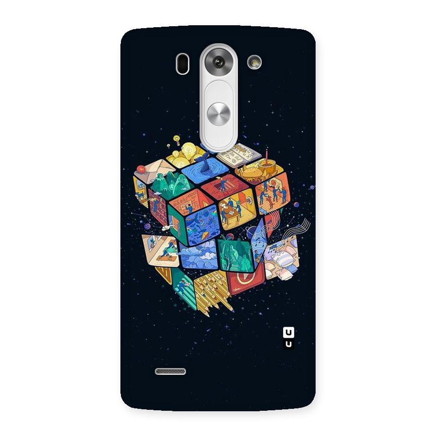 Coloured Rubic Back Case for LG G3 Mini