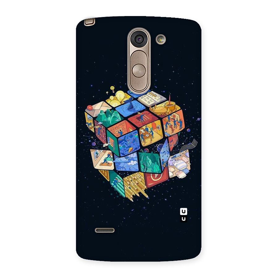 Coloured Rubic Back Case for LG G3 Stylus