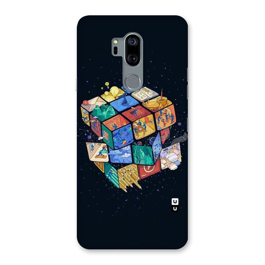 Coloured Rubic Back Case for LG G7
