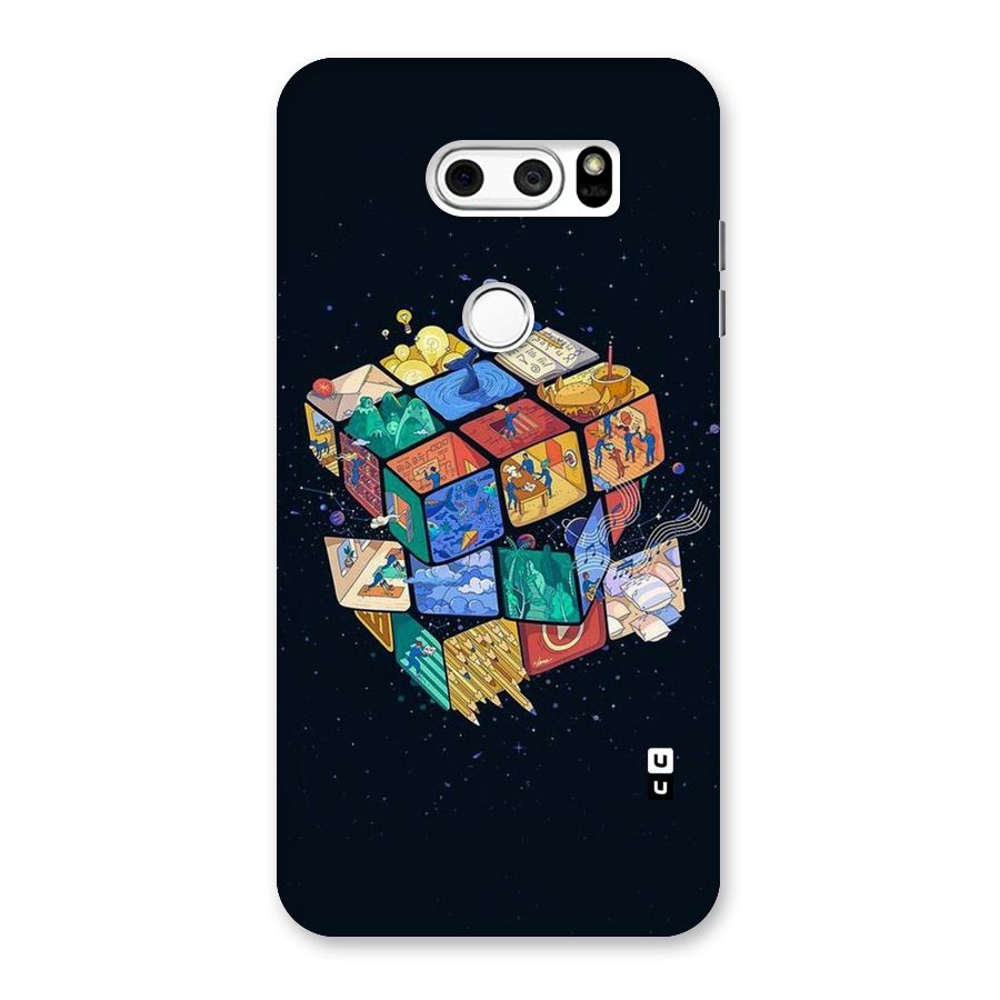 Coloured Rubic Back Case for LG V30