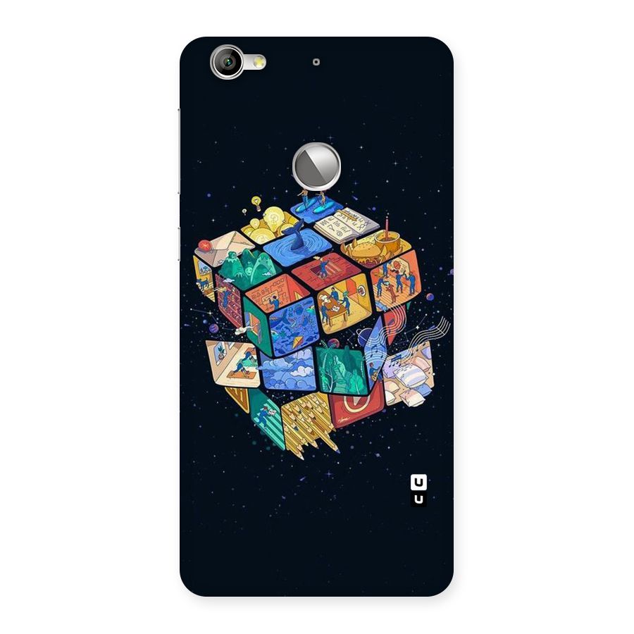 Coloured Rubic Back Case for LeTV Le 1s