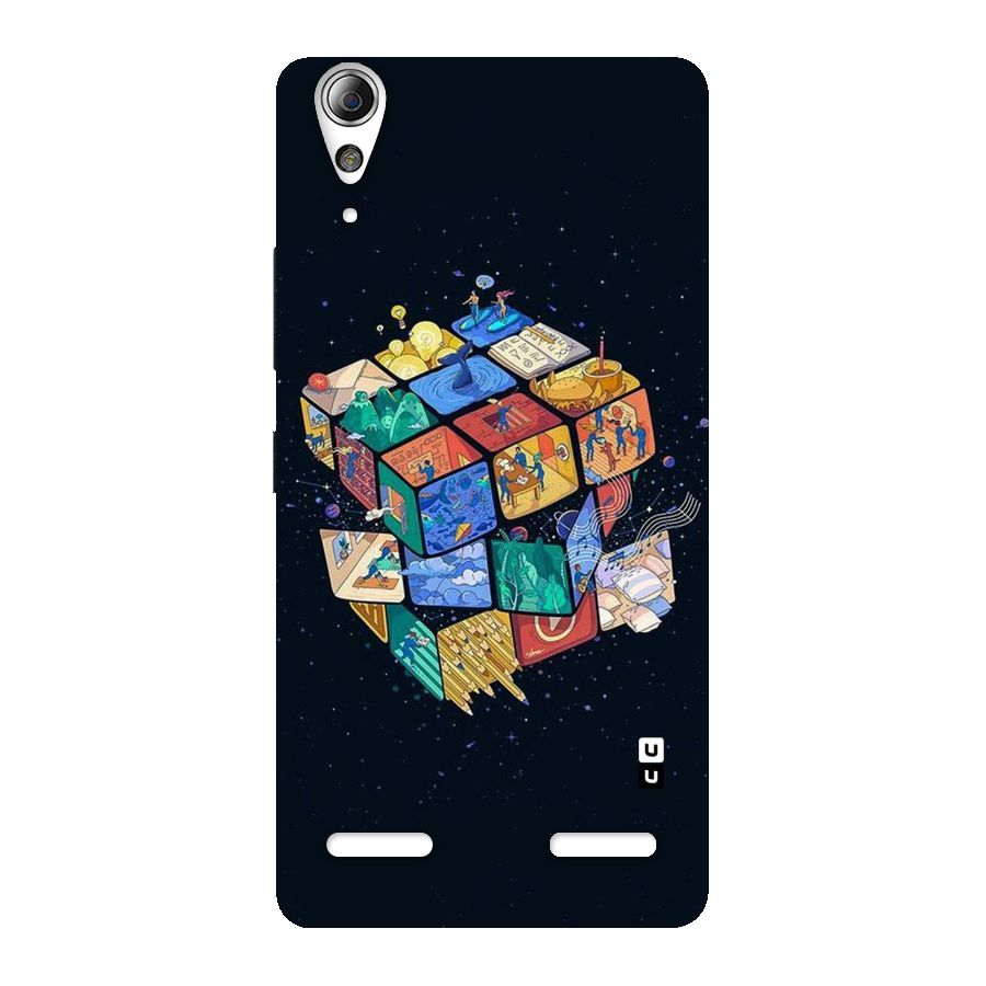 Coloured Rubic Back Case for Lenovo A6000
