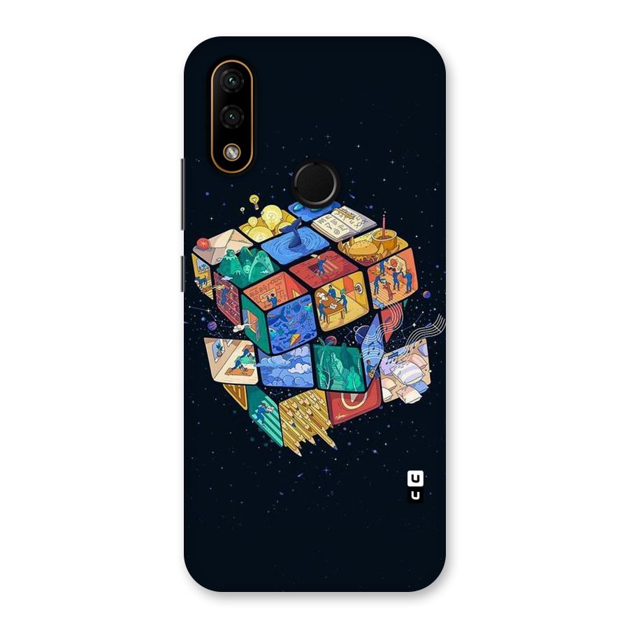 Coloured Rubic Back Case for Lenovo A6 Note