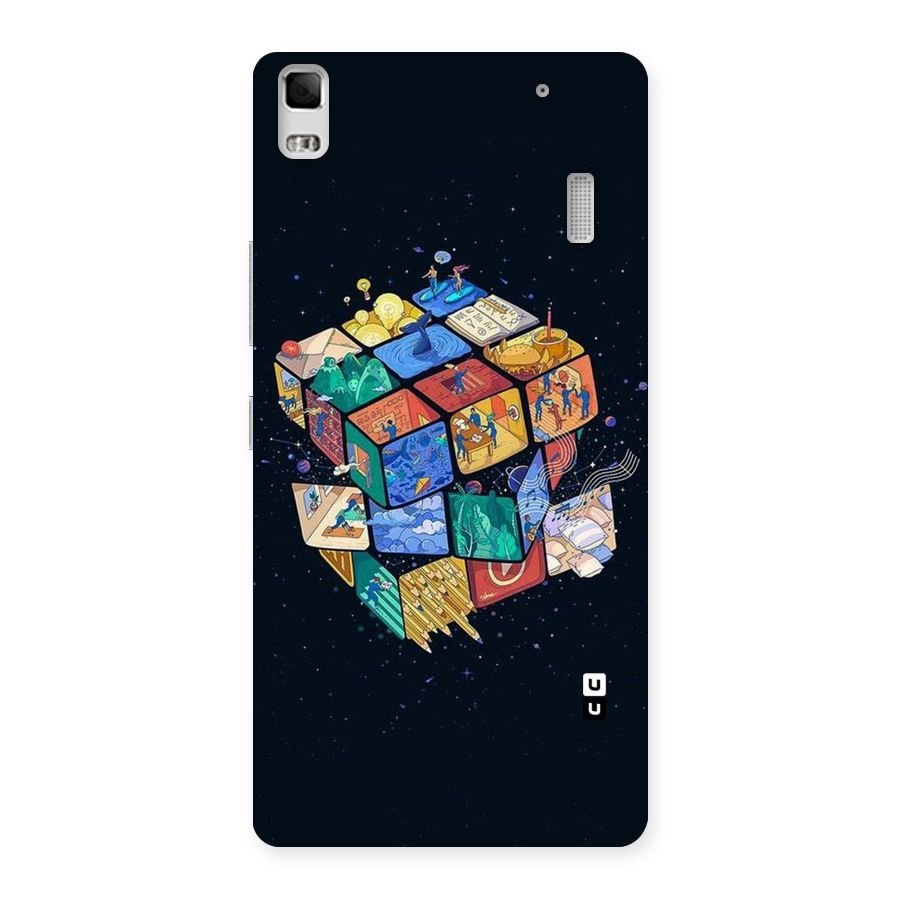 Coloured Rubic Back Case for Lenovo K3 Note