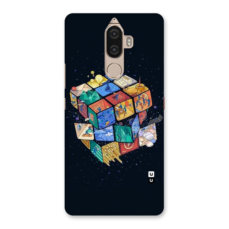 Coloured Rubic Back Case for Lenovo K8 Note