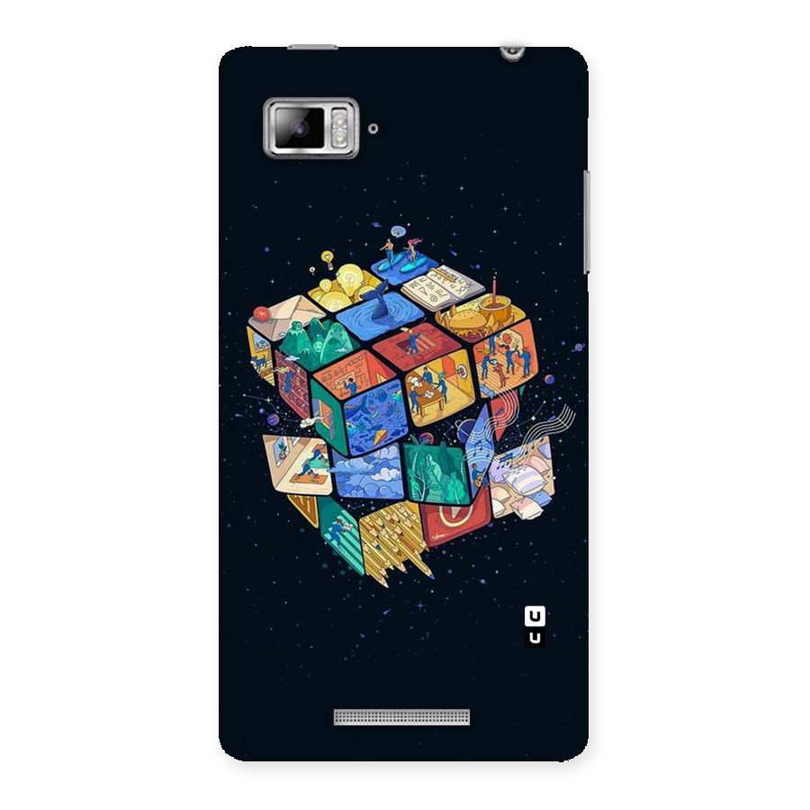 Coloured Rubic Back Case for Lenovo Vibe Z K910