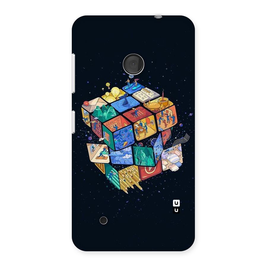 Coloured Rubic Back Case for Lumia 530