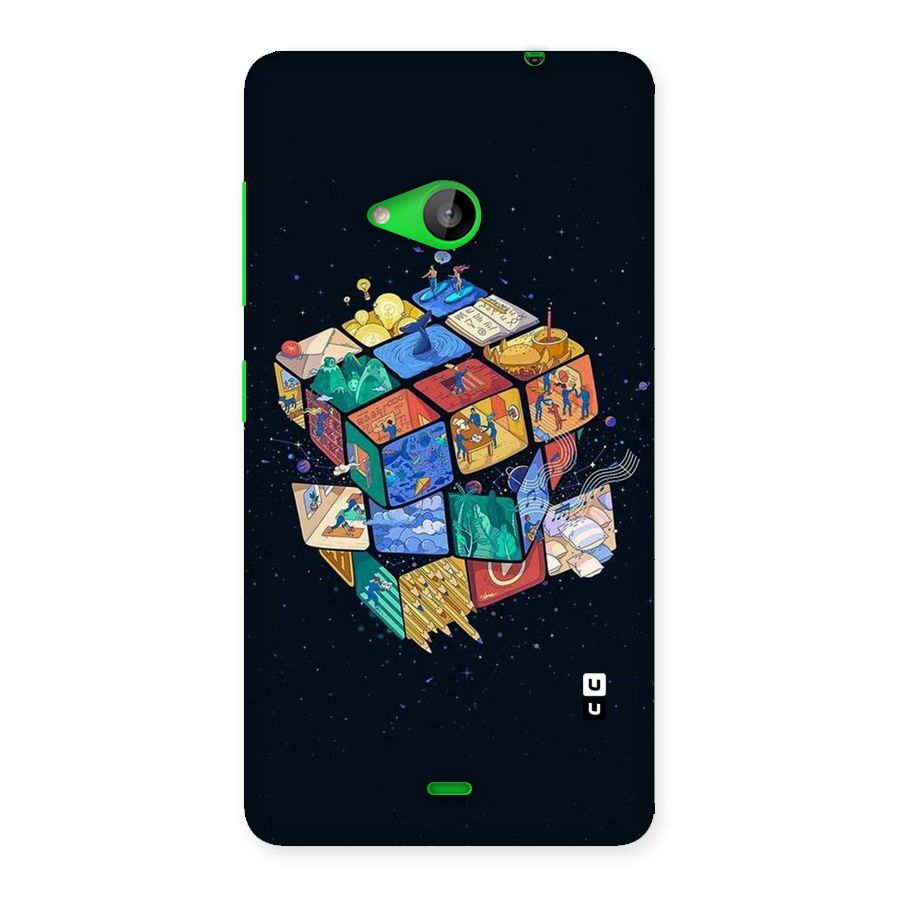 Coloured Rubic Back Case for Lumia 535