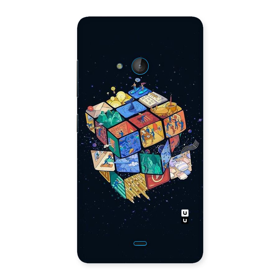 Coloured Rubic Back Case for Lumia 540