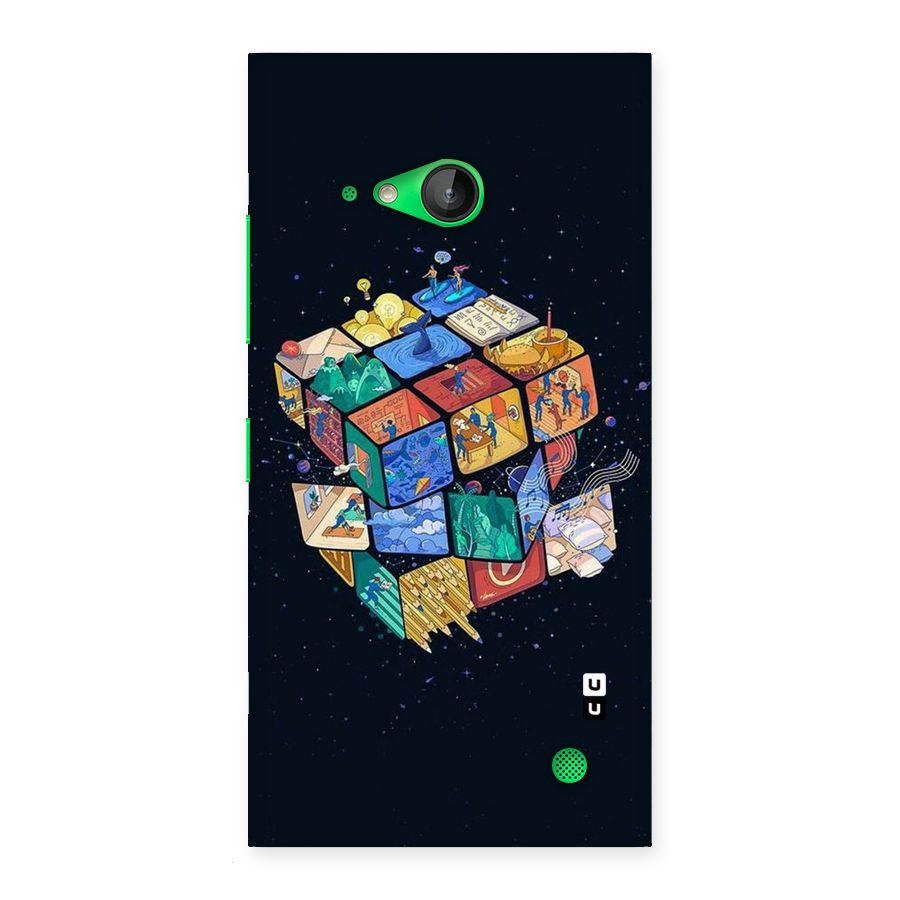 Coloured Rubic Back Case for Lumia 730
