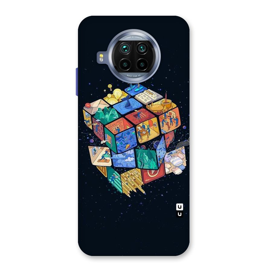 Coloured Rubic Back Case for Mi 10i