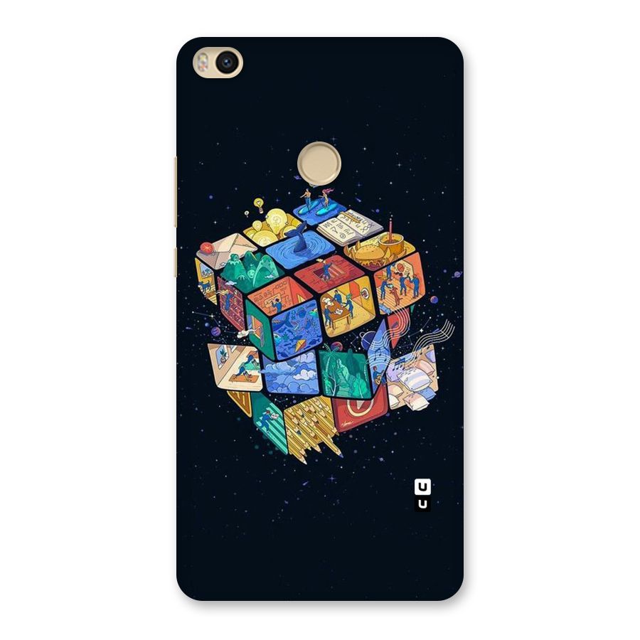 Coloured Rubic Back Case for Mi Max 2