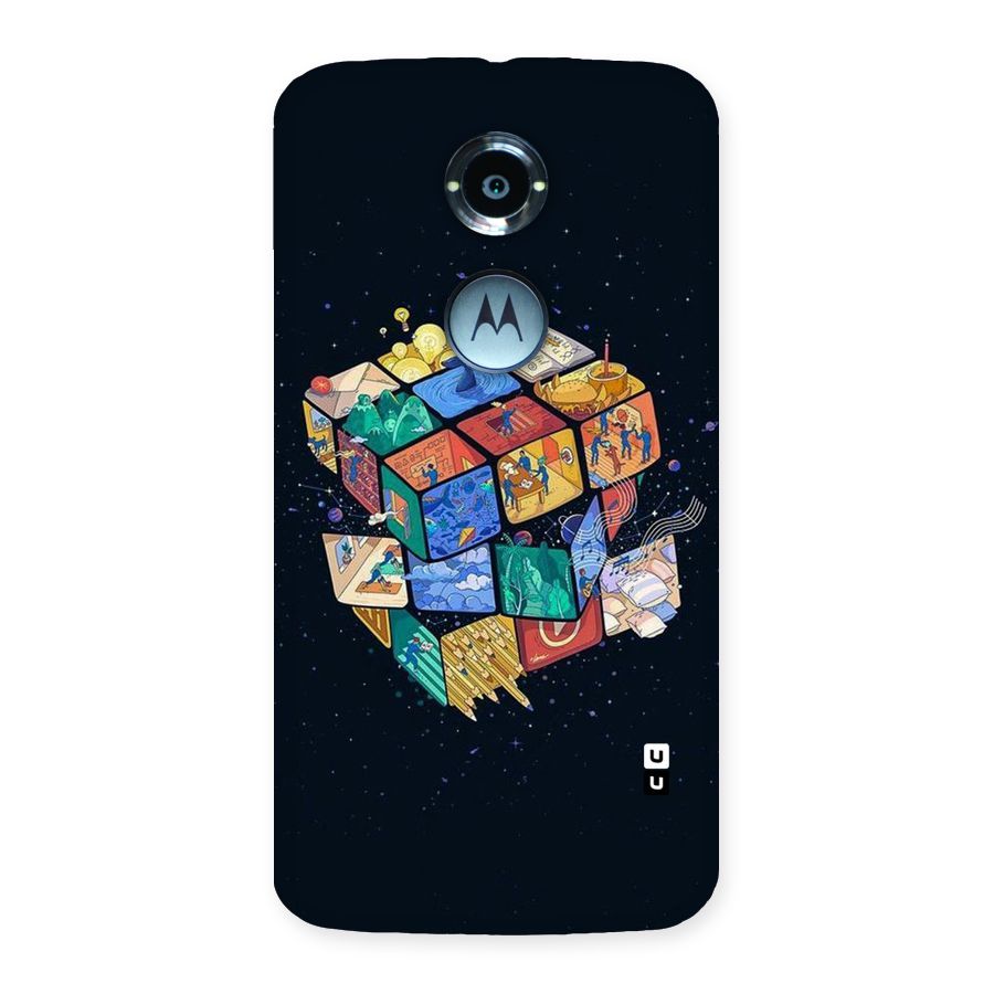 Coloured Rubic Back Case for Moto X 2nd Gen