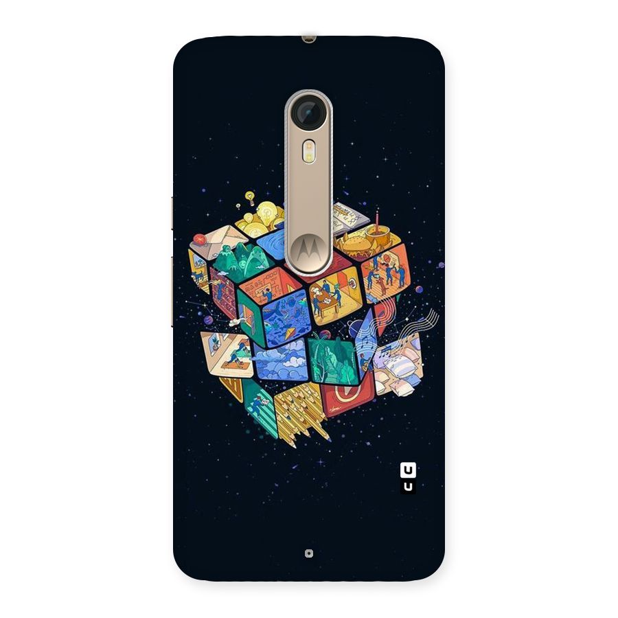 Coloured Rubic Back Case for Motorola Moto X Style