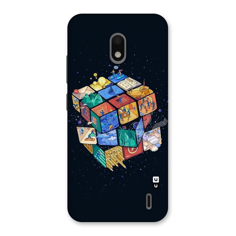 Coloured Rubic Back Case for Nokia 2.2