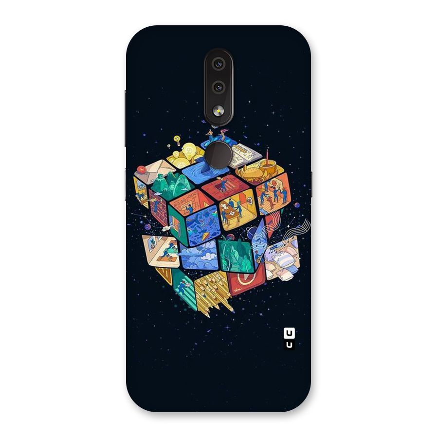 Coloured Rubic Back Case for Nokia 4.2