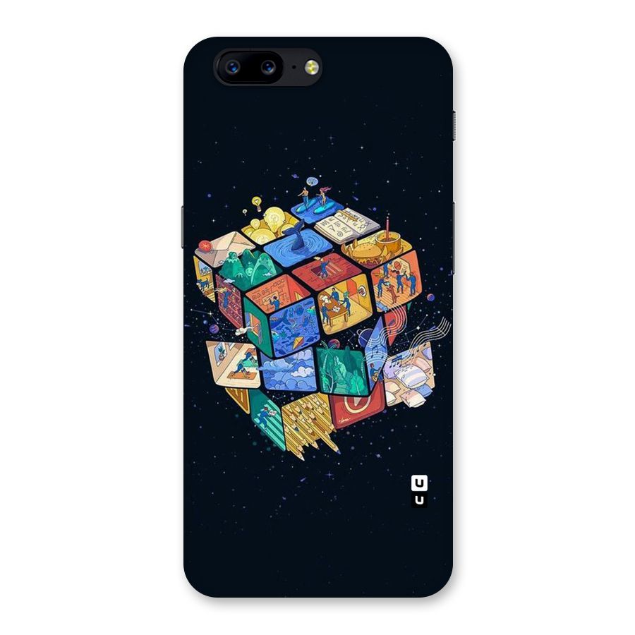 Coloured Rubic Back Case for OnePlus 5