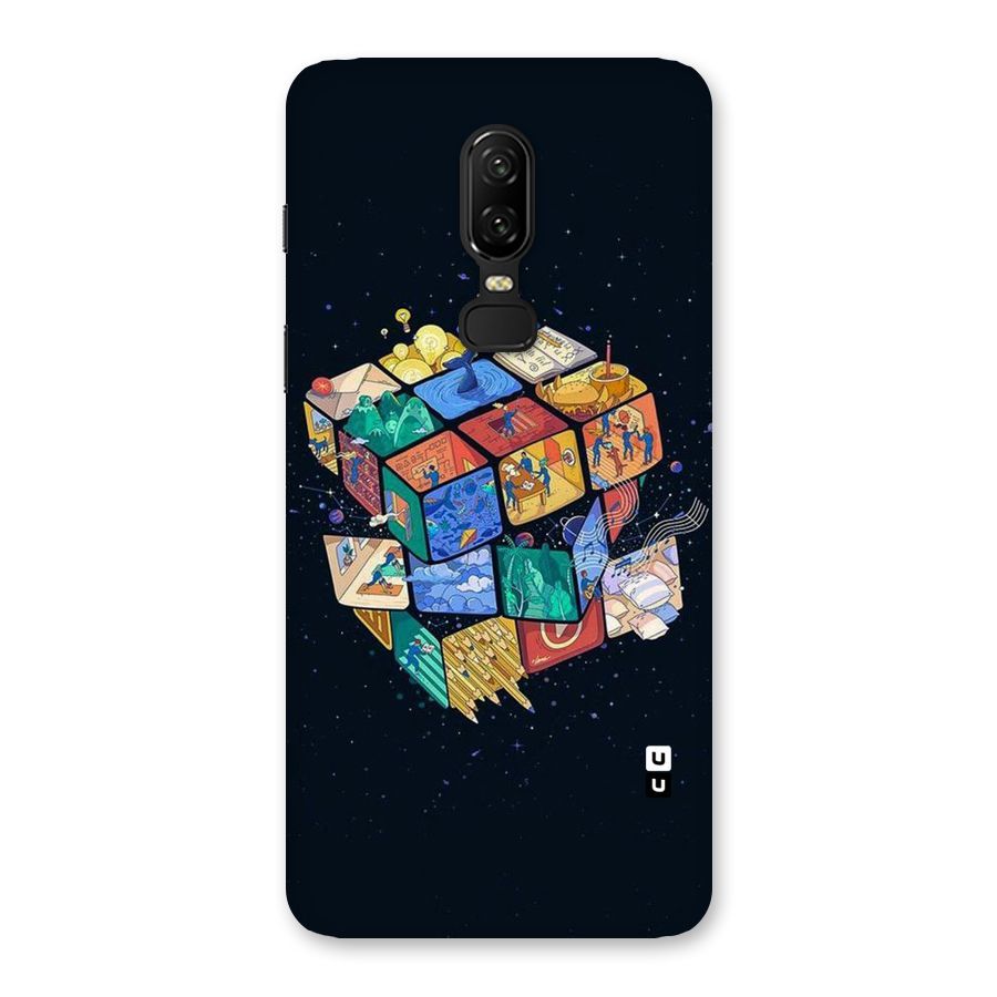Coloured Rubic Back Case for OnePlus 6