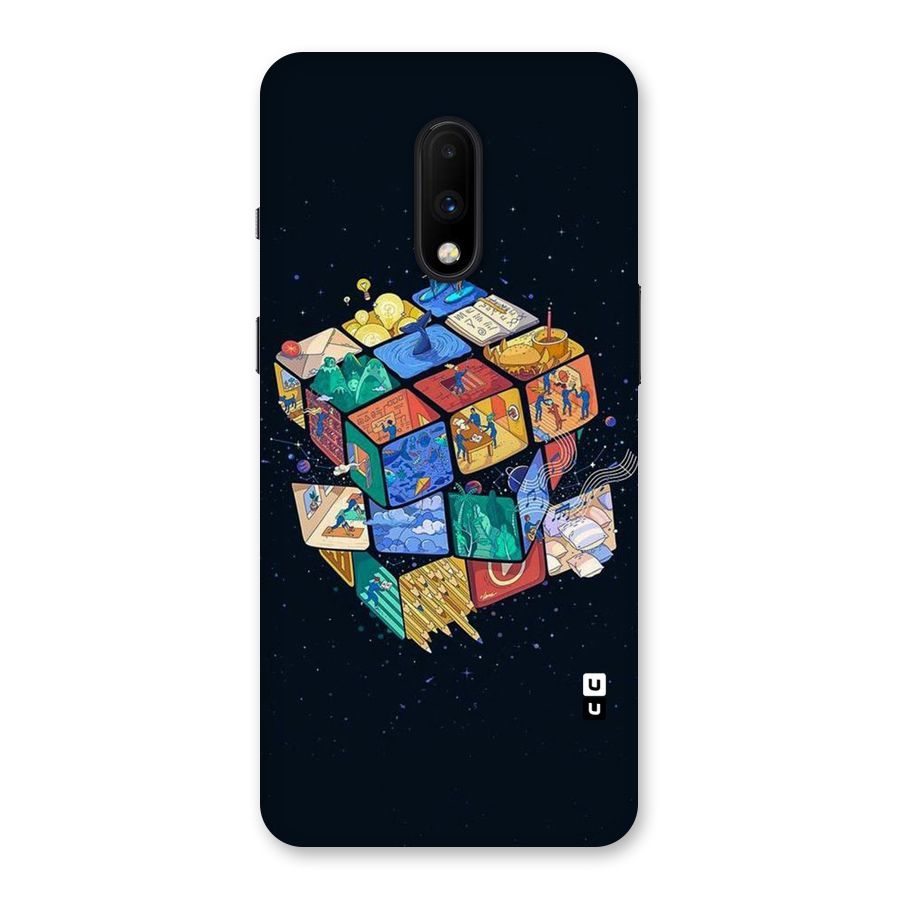 Coloured Rubic Back Case for OnePlus 7