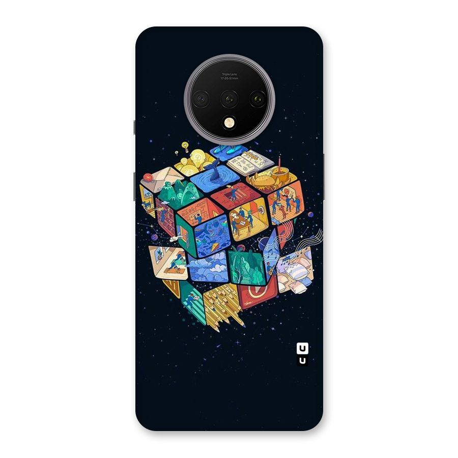 Coloured Rubic Back Case for OnePlus 7T