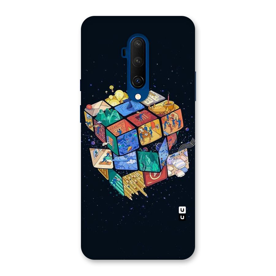 Coloured Rubic Back Case for OnePlus 7T Pro
