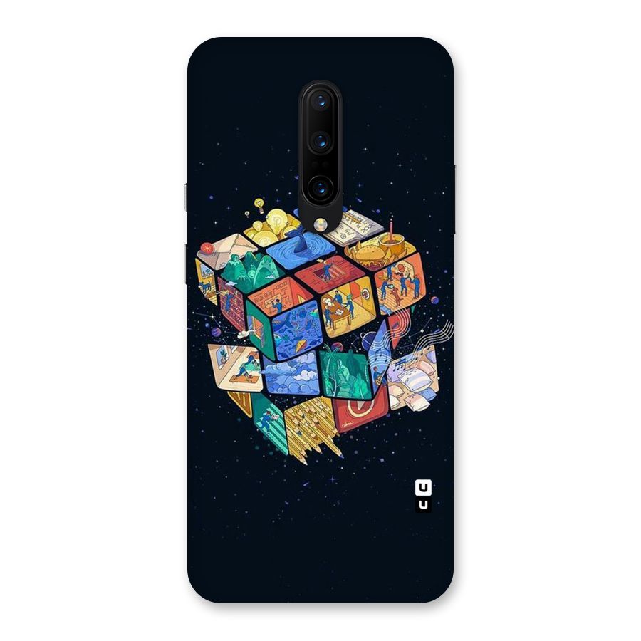 Coloured Rubic Back Case for OnePlus 7 Pro