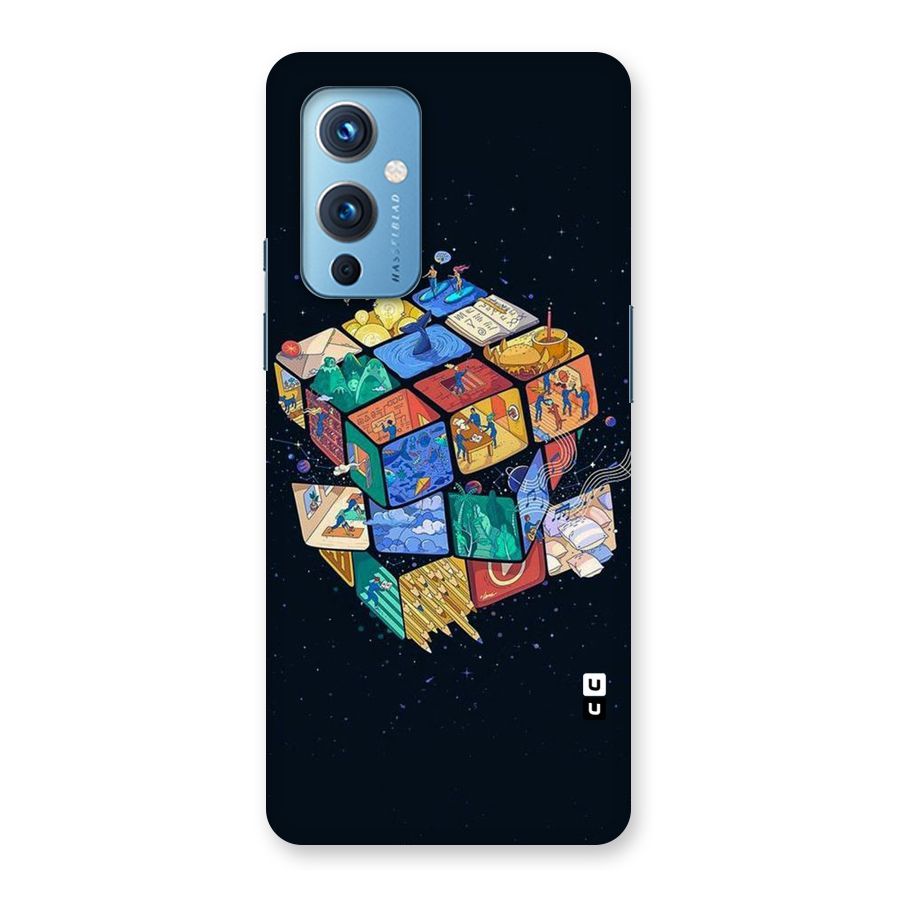 Coloured Rubic Back Case for OnePlus 9