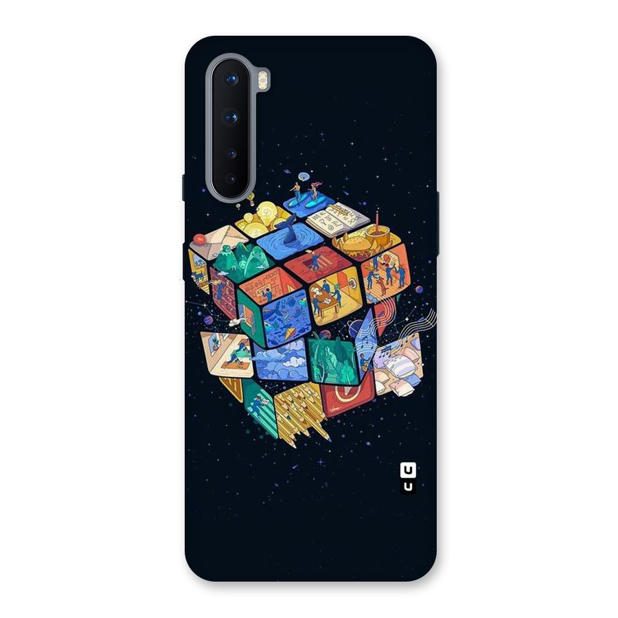 Coloured Rubic Back Case for OnePlus Nord