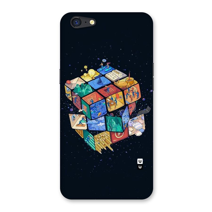 Coloured Rubic Back Case for Oppo A71