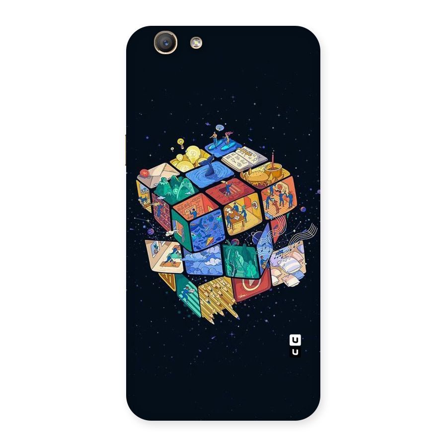 Coloured Rubic Back Case for Oppo F1s