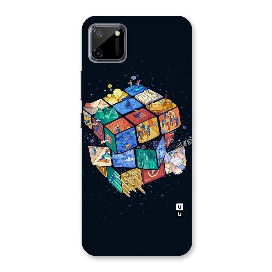 Coloured Rubic Back Case for Realme C11